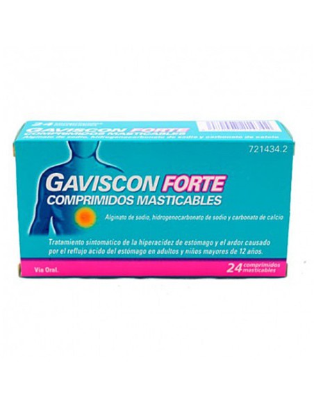 GAVISCON FORTE 24 COMPRIMIDOS MASTICABLES