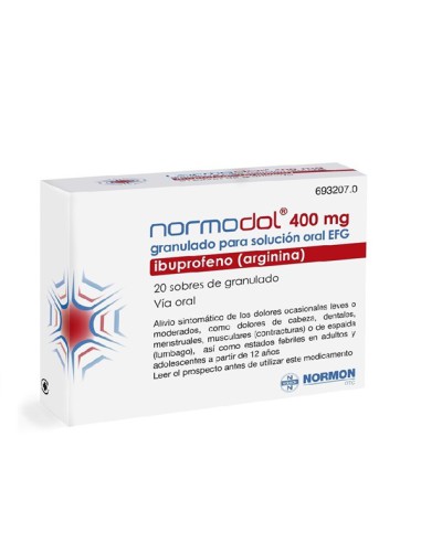 NORMODOL 400 mg 20 SOBRES GRANULADO...