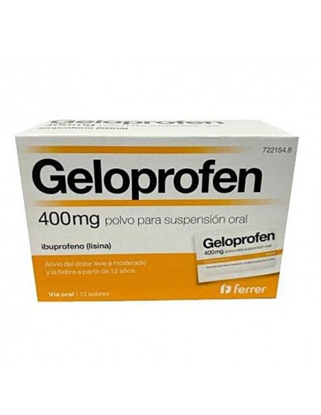 GELOPROFEN 400 MG 12 SOBRES POLVO PARA SUSPENSION ORAL