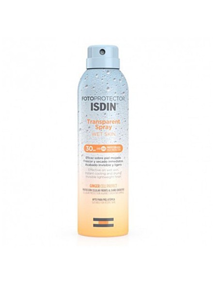 FOTOPROTECTOR ISDIN SPF 30 SPRAY TRANSPARENT WET SKIN 1 ENVASE 250 ML