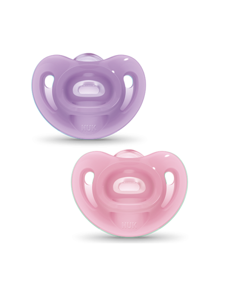 CHUPETE SILICONA NUK SENSITIVE 0 - 6 MESES 2 UNIDADES