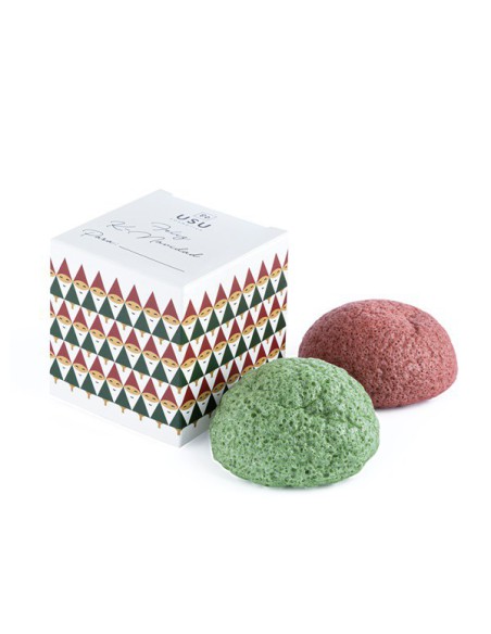 PACK CK ESPONJAS KONJAC ARCILLA + TE VERDE USU COSMETICS