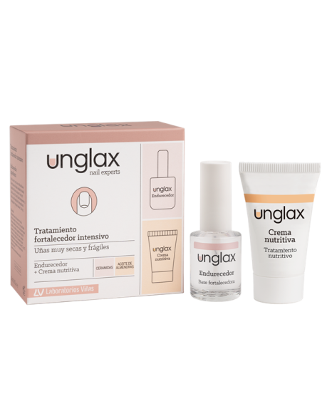 UNGLAX TTO FORTALECEDOR INTENSIVO UÑAS ENDURECEDOR + CREMA 1 ENVASE 10