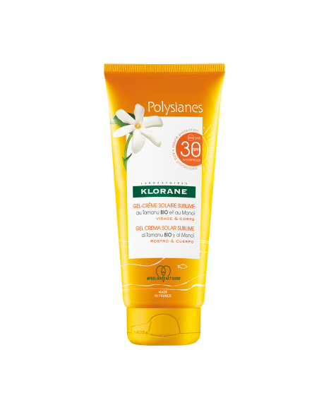 KLORANE POLYSIANES GEL CREMA SOLAR SUBLIME SPF 30 ROSTRO Y CUERPO 1 EN