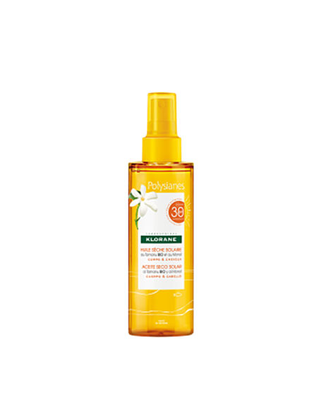 KLORANE POLYSIANES ACEITE SECO SOLAR SPF 30 CUERPO Y CABELLO 1 ENVASE
