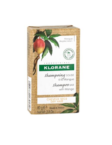 KLORANE CHAMPU SOLIDO AL MANGO 80 G