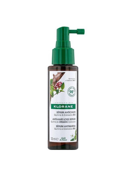 KLORANE SERUM ANTICAIDA A LA QUININA Y EDELWEISS BIO 1 FRASCO CON PULV