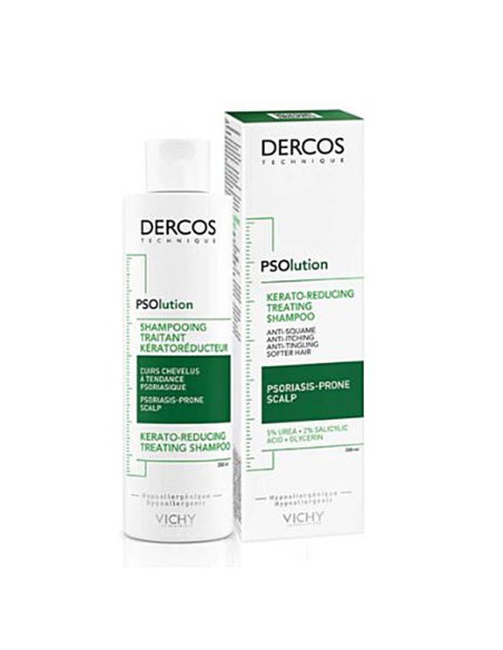 DERCOS CHAMPU KERATORREDUCTOR PSOLUTION 1 TUBO 200 ml