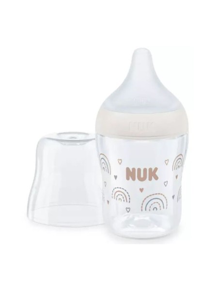 BIBERON PP SILICONA NUK PERFECT MATCH FLUJO S 1 UNIDAD 150 ML ARCOIRIS