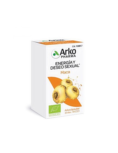 MACA ARKOPHARMA 225 MG 45 CAPSULAS