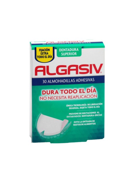 ALGASIV ALMOHADILLAS ADHESIVAS PROTESIS 30 UNIDADES SUPERIORES