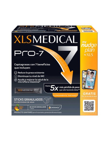XLS MEDICAL PRO-7 90 STICKS SABOR PIÑA