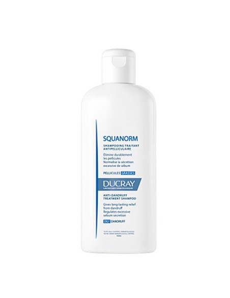 SQUANORM CHAMPU TRATANTE ANTICASPA CASPA GRASA DUCRAY 1 ENVASE 200 ML