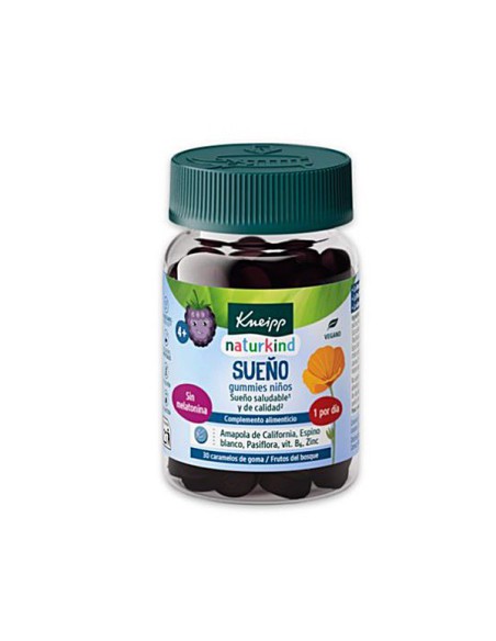 KNEIPP GUMMIES NIÑOS SUEÑO 30 CARAMELOS DE GOMA SABOR FRUTOS DEL BOSQU