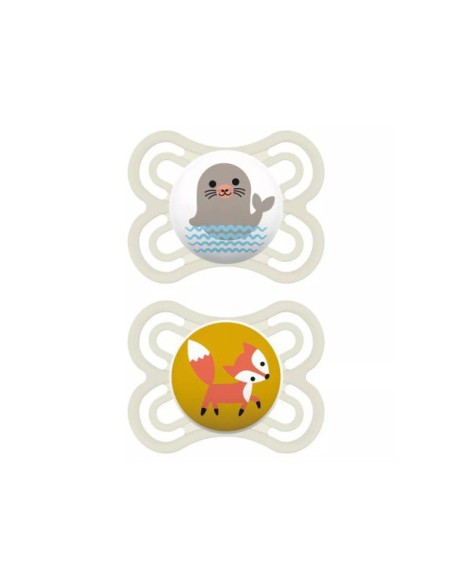 CHUPETE SILICONA MAM PERFECT 0 - 6 MESES N PACK DOBLE